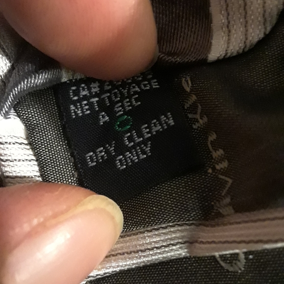 Calvin Klein 100% silk silver and brown tie - Picture 5 of 12